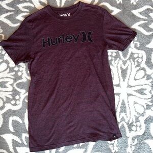 Men’s Hurley Shirt Dark Red Black Size Medium M